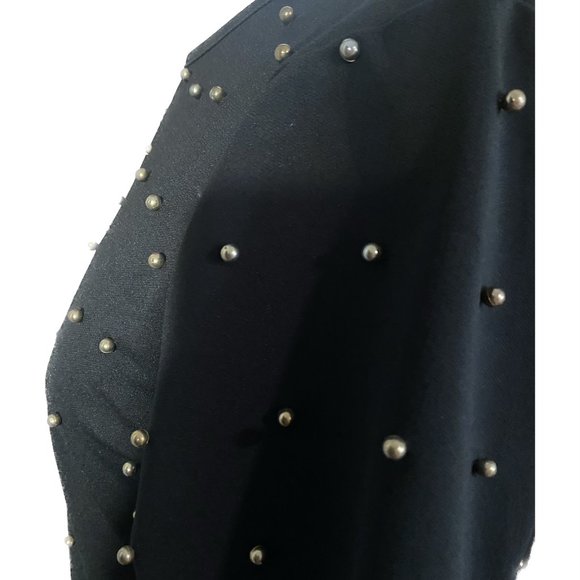 EUC Missguided Navy Blue Dress Gold Embellishments Size 6 - Picture 3 of 5